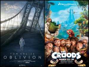 Oblivion and The Croods Mini Review: Oblivion and The Croods