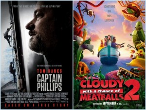 Mini Review: Captain Phillips and Cloudy with a Chance of Meatballs 2